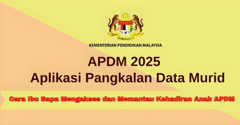 Cara Ibu Bapa Mengakses dan Memantau Kehadiran Anak APDM KPM