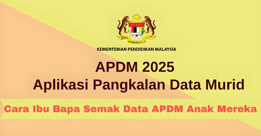 Cara Ibu Bapa Semak Data APDM Anak Mereka